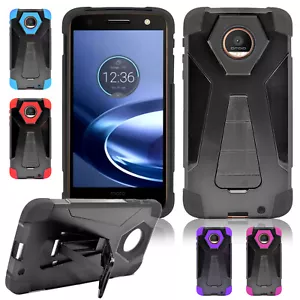Für Motorola Z Droid Edition 2016 Hybrid Hartschale Ständer stoßfeste Abdeckung - Bild 1 von 23