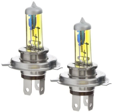2x H4 60/55W 12V Aqua Golden Vision Gelb Ersatz Scheinwerfer Halogen Lampe Yello - Bild 1 von 4