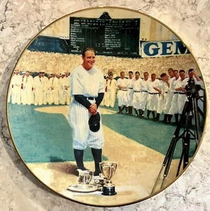 Bradex Lou Gherig Legends Of Baseball Collector Plate 1993-Ex Condition - Picture 1 of 2