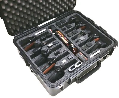 Case Club 10 Pistol Pre-Cut Waterproof Case with Silica Gel x 2 (Non-Wheeled) - Image 1 of 3