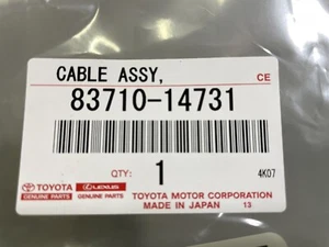 OEM Genuine Toyota Supra, MA70 1986-92 Speedometer Drive Cable No.2 83710-14731 - Picture 1 of 4