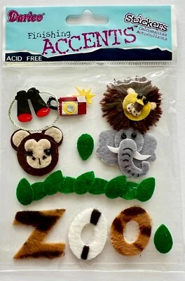 🐒 PEGATINAS FURRY DAY AT ZOO CAPA DIFUSA 3D elefante león oso cámara de safari 🦁 Foto 1 de 4