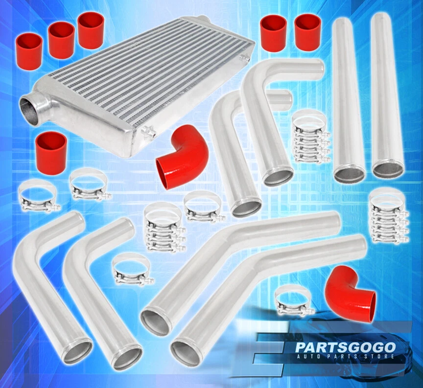 31" X 11.5 "X 3"Aluminum Intercooler + 3.0" Diy Custom Piping Kit+Coupler - Image 1 of 1