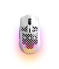 SteelSeries Aerox 3 Wireless Snow (2022) - Super Light Gaming Mouse - 68g Water