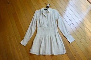 Rag & Bone Bailey Smocked Long Sleeve Dress Size S - Picture 1 of 13