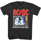 Acdc Blow Up Your Video Men's T Shirt Concert Tour Rock Band Angus Young Music