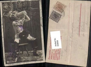 650058,tolle Foto-AK Studentika Studentica Bier Bierkrug Stuhl Sessel  - Picture 1 of 1