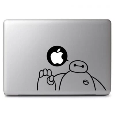 Baymax Say Apple Vinyl Decal Sticker for Apple Macbook Air Pro Laptop Car Wall - Image 1 of 3