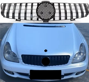 For Mercedes CLS-Class W219 53 Pre-Facelift GT front Bumper Black Grille 2005-08 - Picture 1 of 14
