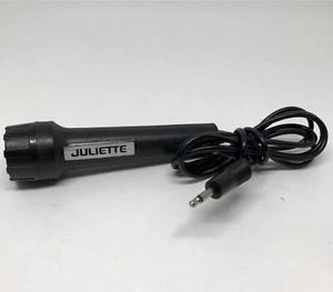 Juliette Audio Microphone 3.5mm Jack Port 44” Cord Handheld Black UNTESTED As Is - Picture 1 of 5