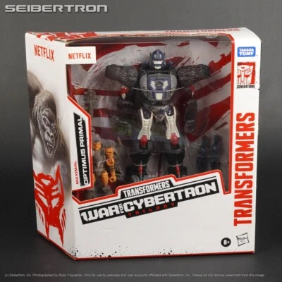 OPTIMUS PRIMAL + RATTRAP Transformers War Cybertron Trilogy Kingdom Netflix 2021 Foto 1 de 4