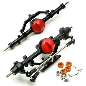 RC Car Front Rear Axles Aluminum Complete Axle for 1/10 Axial SCX10 D90 D110 - Picture 1 of 20