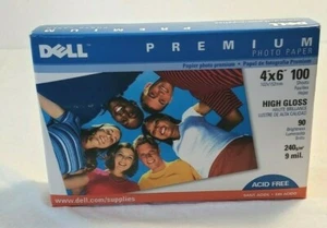 DELL Premium 4 X 6 Photo Paper -- 100 High Gloss Sheets NEW - Picture 1 of 8