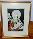 Framed Antique N. Currier Lithograph - Holy Family - Excellent Condition