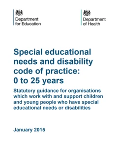 Special educational needs and disability code of practice: 0 to 25 years - Imagen 1 de 1