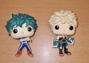 FUNKO POP VINYL MY HERO ACADEMIA JOB LOT/BUNDLE X 2 DEKU 2018 AND KATSUKI 2017 - Picture 1 of 5