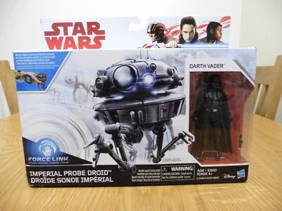 Star Wars Force Awakens Imperial Probe Droid & Darth Vader force link3.75" C1246 - Image 1 of 4