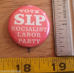 1960s-70s Political movement button Vote Socialis Labor party civil rights - Picture 1 of 2
