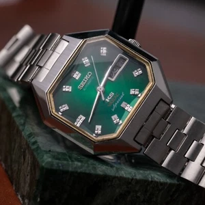SEIKO KING KS VANAC SPECIAL AUTOMATIC REF. 5246-5020 SERVICED VINTAGE MEN WATCH - Picture 1 of 17