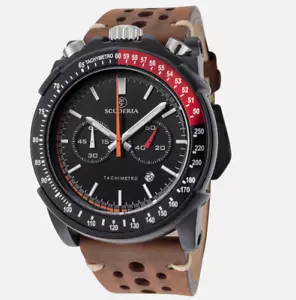 CT Scuderia Men's P Racer 44mm Bullhead Chrono Leather Quartz Watch CT-241-P - Picture 1 of 13