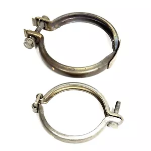 W213 MERCEDES 2017 E300 FRONT EXHAUST SYSTEM TUBE DOWNPIPE CLAMP FLANGE OEM 60K - Picture 1 of 9