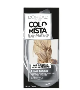 L'OREAL PARIS COLO RISTA HAIR MAKEUP FOR BLONDES & HIGHLIGHTED HAIR #GREY700 NEW - Picture 1 of 5