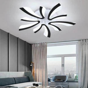 Modern LED Chandelier V-Shape Ceiling Light Flush Mount Lamp Living Room Bedroom - Picture 1 of 14