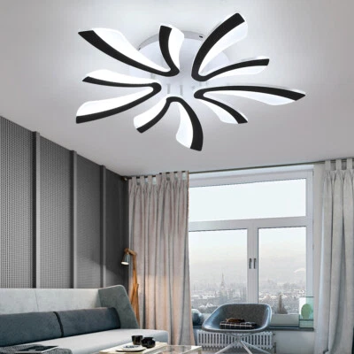Modern LED Chandelier V-Shape Ceiling Light Flush Mount Lamp Living Room Bedroom - Image 1 of 4