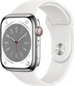 Apple Watch 8 45mm Stainless Steel (Cellular) - Zdjęcie 1 z 11