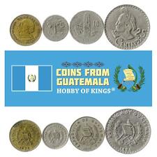 Set 4 Coins Guatemala 1 5 10 25 Centavos 1971 - 1977