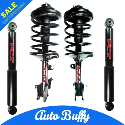 Juego de 2 amortiguadores delanteros completos y 2 traseros FCS 4 piezas para Honda Pilot 2006-2008 Foto 1 de 4