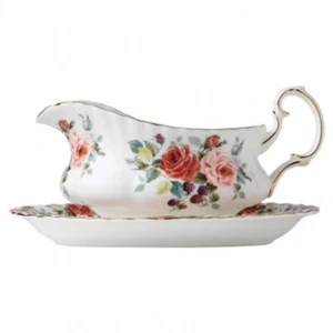 Royal Albert ROSA Gravy Boat Stand Under Plate New With Tag - Picture 1 of 3