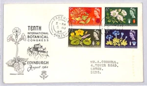 GB * CONGRÈS BOTANIQUE D'ÉDIMBOURG* FDC Fareham Hants 1964 couverture premier jour ZE251 - Photo 1/10