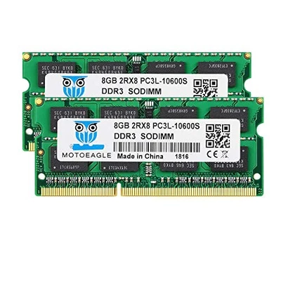 DDR3 1333 SODIMM 16GB Kit (8GBx2) PC3 10600S 8GB DDR3L 1333MHz 2Rx8 PC3-10600 - Image 1 of 4