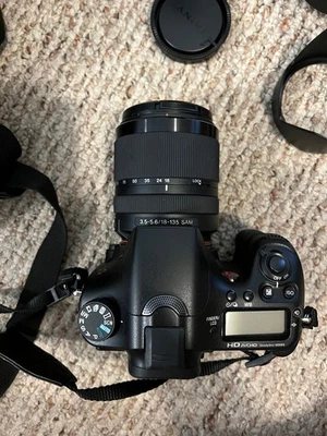 Sony A77 with Sony 18-135 f/3.5-5.6, Sony 75-300 f/4.5-5.6, and Accessories - Image 1 of 4