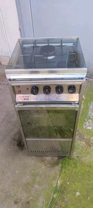 Cucina Lofra Extra Slim Cucina a Gas 40x40 Acciaio Inox 3 Fuochi 1 Forno - Foto 1 di 10
