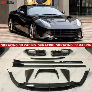 Carbon Fiber Front Rear Lip Rear Wing Kits Fits Ferrari F12 Berlinetta 2013-2017 - Picture 1 of 66