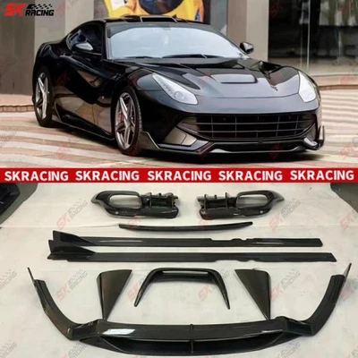 Kits de alerón trasero delantero de fibra de carbono para Ferrari F12 Berlinetta 2013-2017 Foto 1 de 4