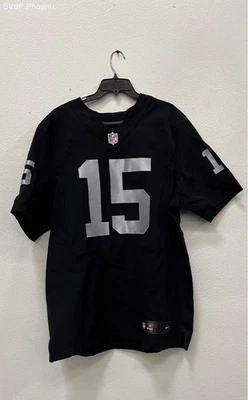 Camiseta Nike Para Hombres Negra Las Vegas Raiders Michael Crabtree Firmada NFL Talla 48 Foto 1 de 3