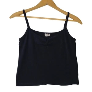 Cotton On Camisole Damen schwarz groß Baumwolle dehnbar Cami Tank Top - Bild 1 von 8