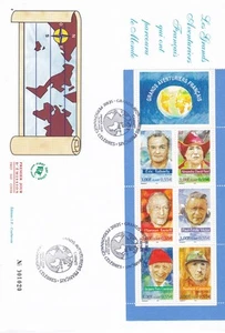 FRANCE 2000 FDC GRANDS AVENTURIERS FRANCAIS YT BC3348 - Picture 1 of 1