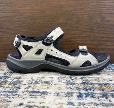 ECCO YUCATAN SANDAL Beige & Pink Leather WOMEN'S Size EU 41- US 10-10.5 - Image 1 of 4