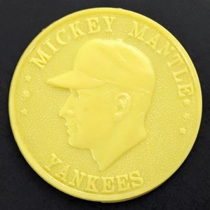 Moneda de béisbol 1960 Armour amarillo Mickey Mantle New York Yankees - Imagen 1 de 4