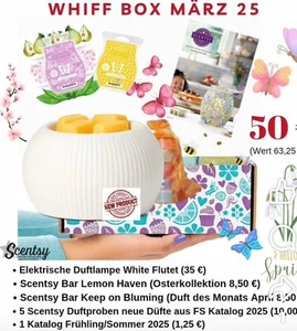 Scentsy Whiff Box v. März 2025, NEU & OVP, Exklusiv m. elektrischer Duftlampe 🌟 - Bild 1 von 1