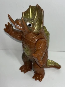 Megaloman Sofubi ZANINGA Soft Vinyl Kaiju Figur braun KO Version 1979 Japan - Bild 1 von 6