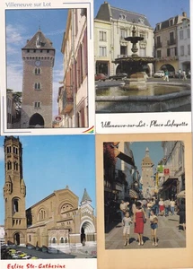 Konvolut 4 Postkarten Postkarten 10x15cm VILLENEUVE-SUR-LOT Lot-et-Garonne 3 - Bild 1 von 1