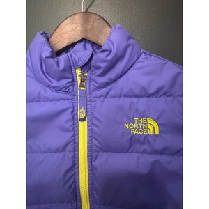 The North Face Purple Puffer Jacket Girls Size S (7/8) Lightweight - Picture 1 of 6