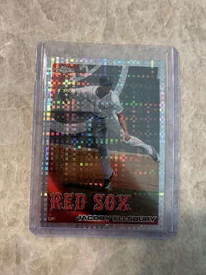 2010 Topps Baseball Chrome Jacoby Ellsbury X Fractors #106 Boston Red Sox - Image 1 of 4