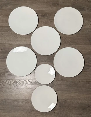 Caja y barril Bennett Martin Hunt porcelana de hueso blanco cena ensalada platos de postre Foto 1 de 4