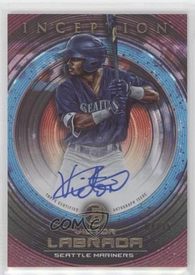 2022 Bowman Inception Prospect Auto Fuchsia Foil /75 Victor Labrada #PA-VL Auto - Image 1 of 2
